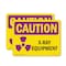 Signmission Radiation & Laser Sign, 7 in H x 10 in W, Vinyl Decal, Rectangle OS-2PACK-CR-D-710-L-10198 - alternate 1